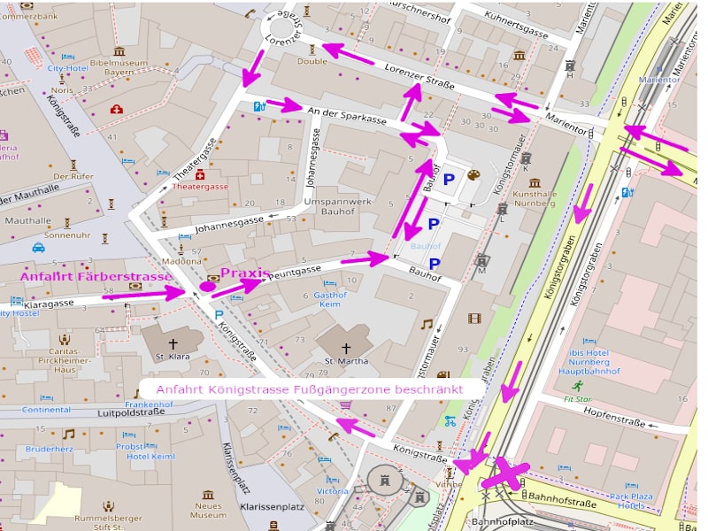Auto Karte (Quelle OpenStreetMap-Mitwirkende)
